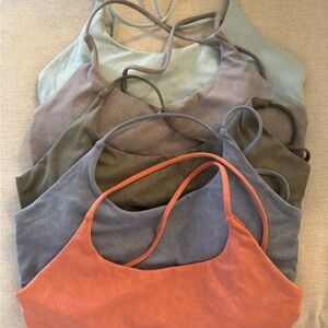 Bundle of strappy sports bras
